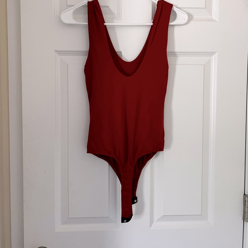 Saints 21 - Red Bodysuit: Size Small